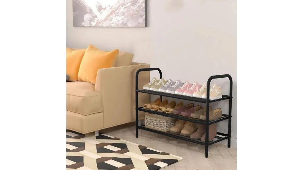 Lukzer Metal 4 Layer Shoe Rack