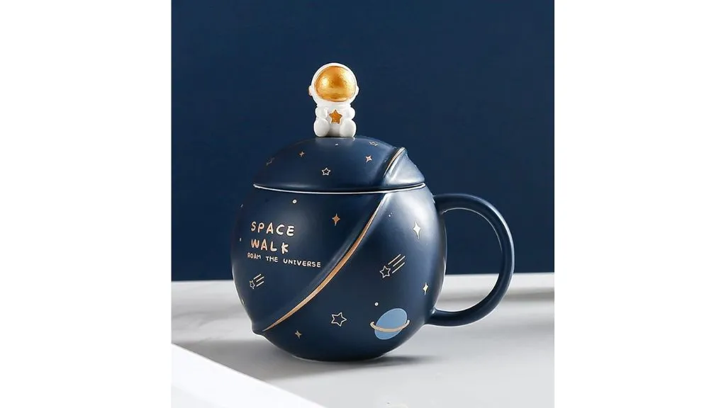 NYRWANA 3D Creative Space and Astronaut Planet Coffee Mug