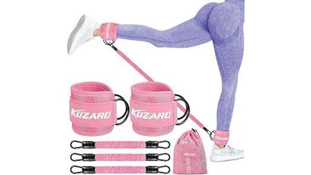 Resistance Bands Set with Ankle Straps, Glutes Workout Equipment