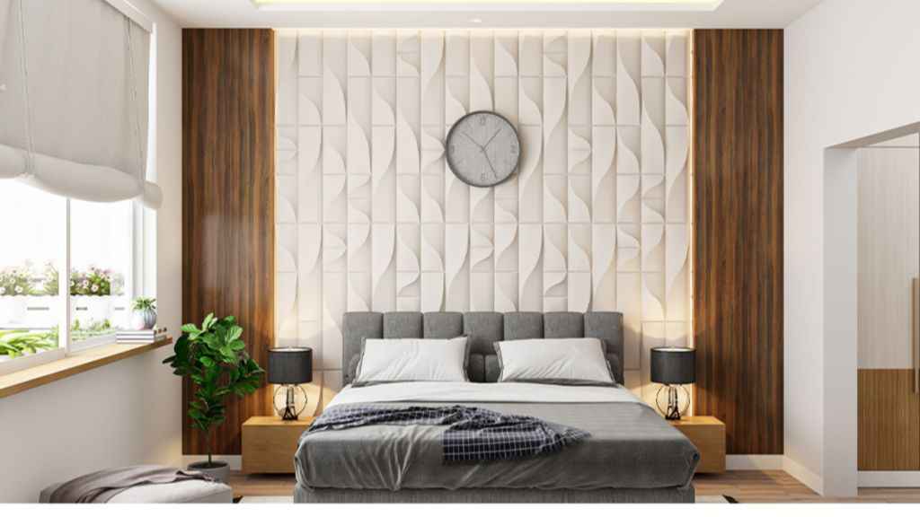Textured POP Design For Bedroom