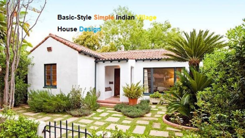Basic-Style Simple Indian Village House Design