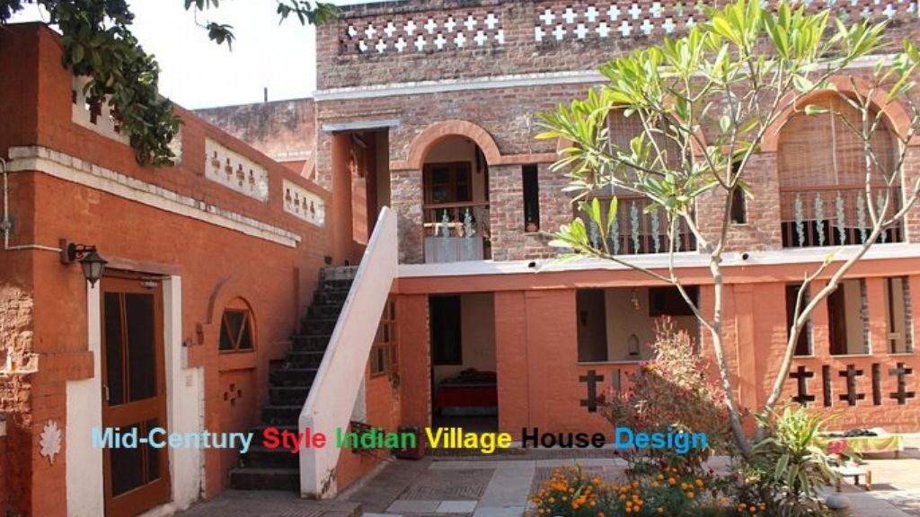 Mid-Century Style Indian Village House Design