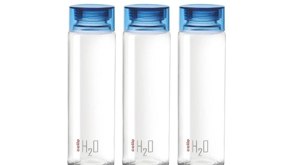 CELLO H2O Toughened Glass Fridge Water Bottle