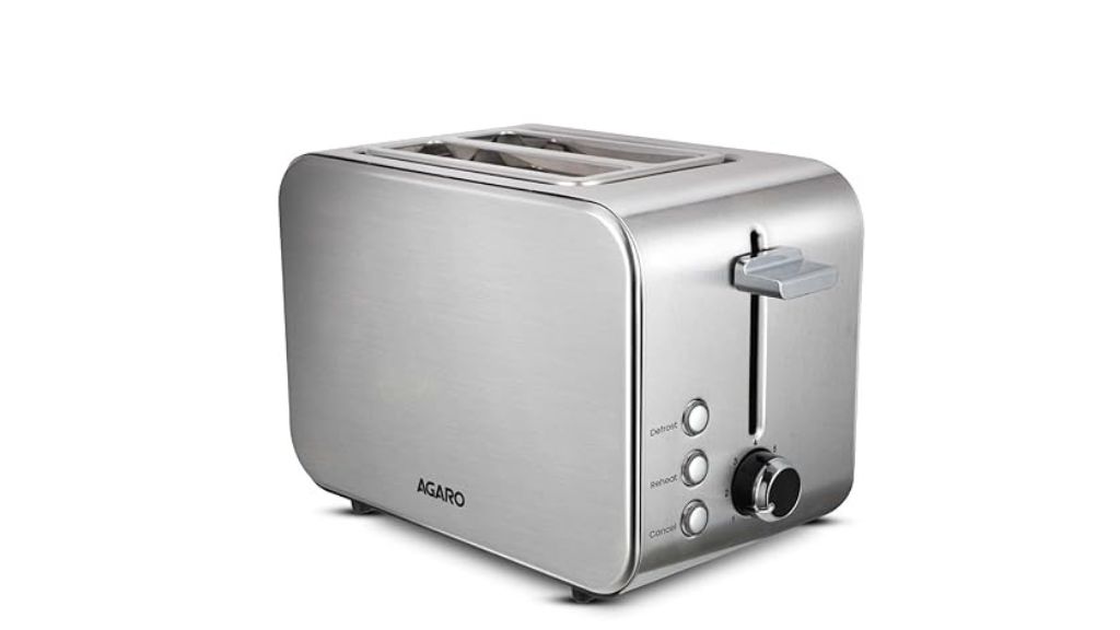 AGARO GRAND 2 Slice Stainless Steel PopUp Toaster