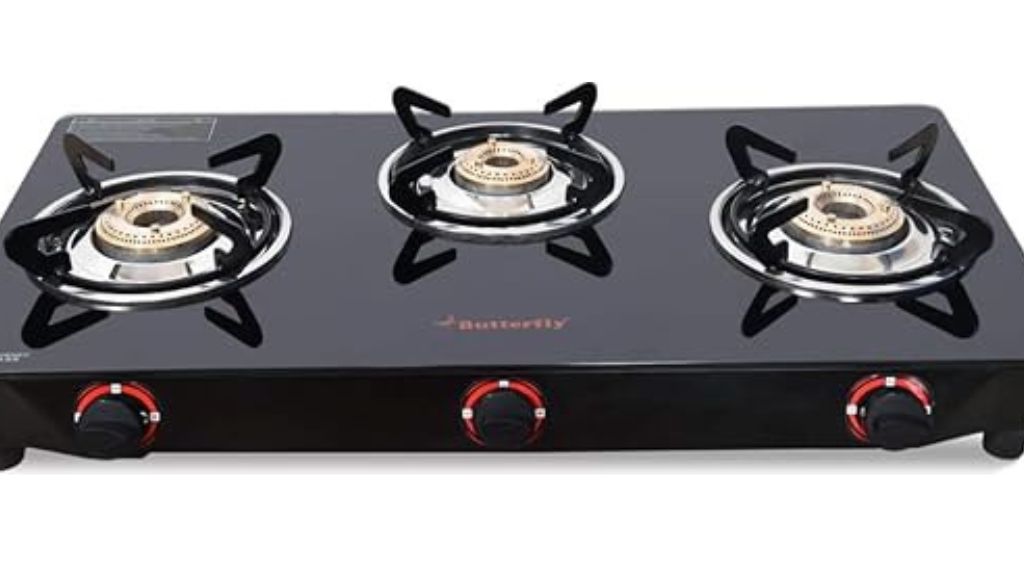 Butterfly Smart Glass 3 Burner Gas Stove