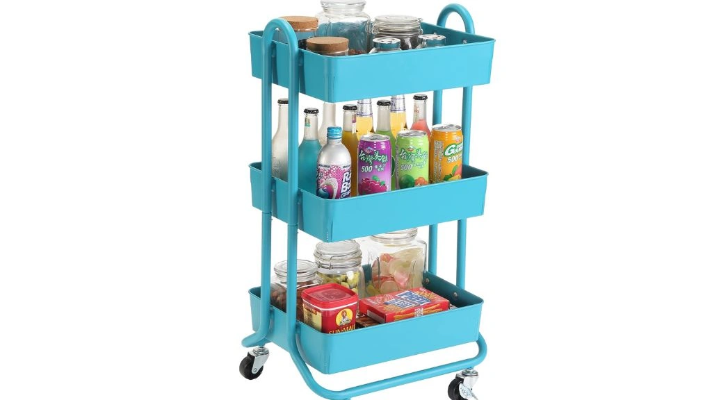 DESIGNA 3-Tier Utility Storage Rolling Cart