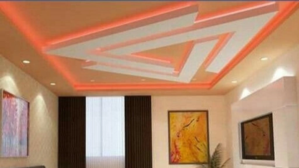 Geometric Pattern False Ceiling Design