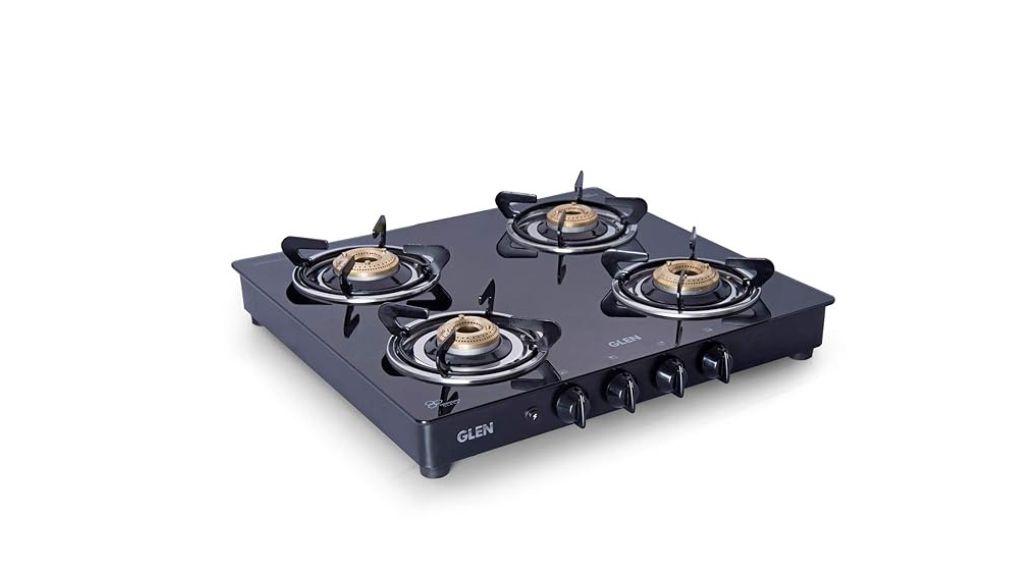 Glen 4 Burner Glass Auto Ignition Gas Stove; Best Gas Stove