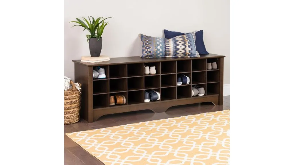 Prepac Shoe Storage Cubbie Bench