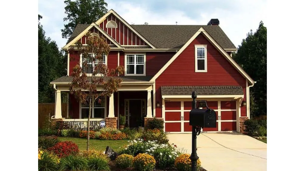 Red and Cream House