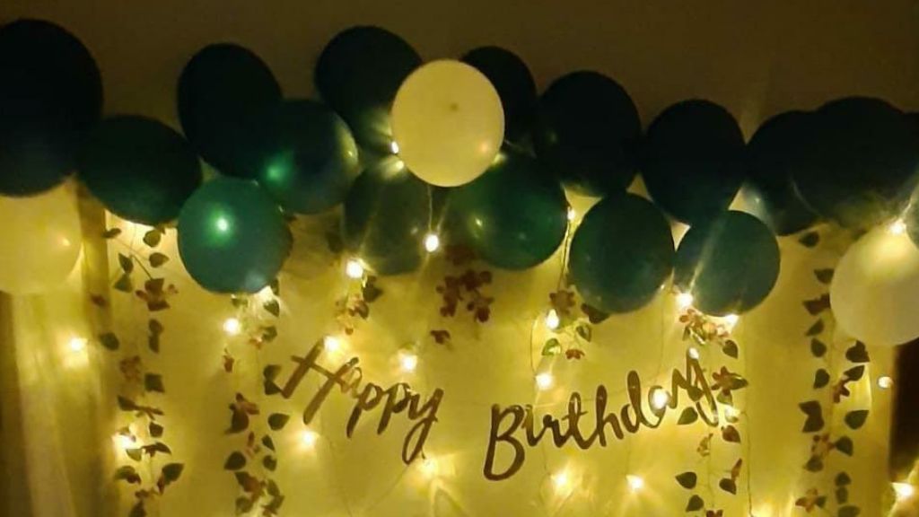 Unique lighting for birthday decoration ideas at home