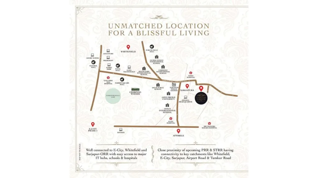 Shriram Chirping Grove Location Map