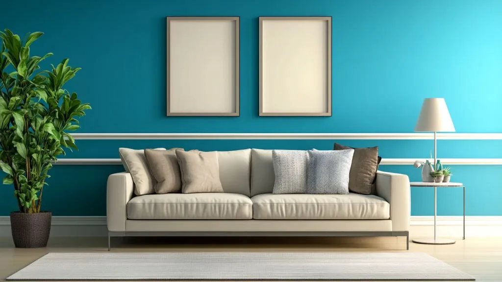 Light Blue and White Colour Combination - Wall Colour Combinations for Hall  