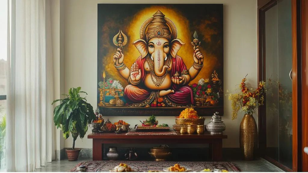 Pooja Room Wall Art