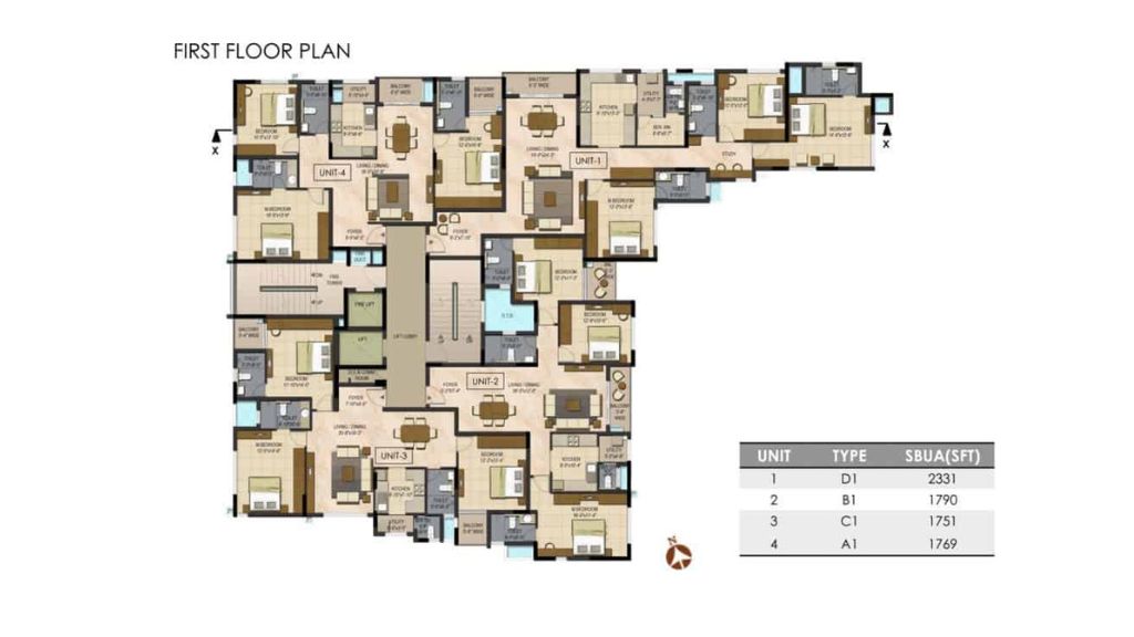 Prestige Botanique Floor Plan