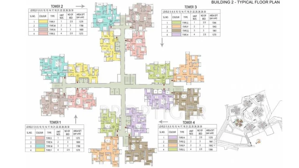 Prestige Falcon City - Unit  Floor Plan