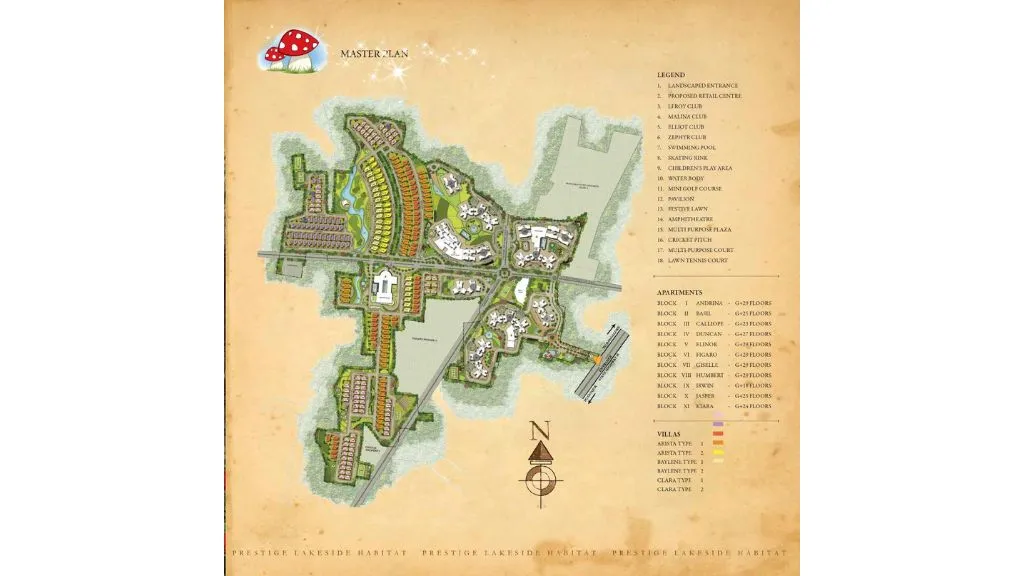 Prestige Lakeside Habitat Master Plan