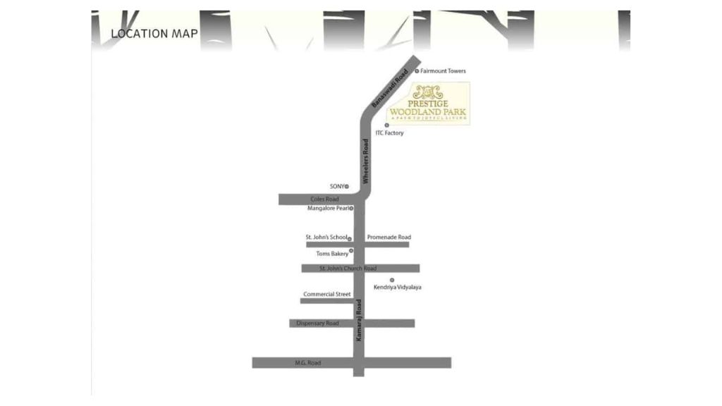 Prestige Woodland Park – Location Map