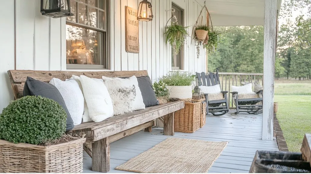 Best Back Porch Ideas for Your Outdoor Space - Rustic Farmhouse Charm with Vintage Decor