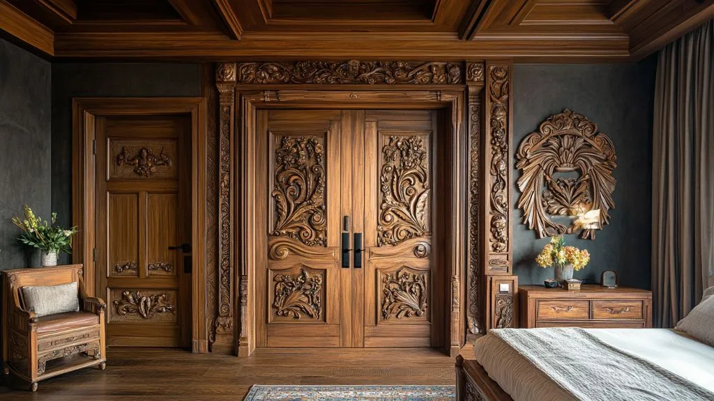 Carved Wooden Doors For a Luxurious Touch