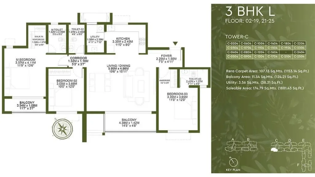 Godrej Lakeside Orchard in Sarjapur Road Floor Plan