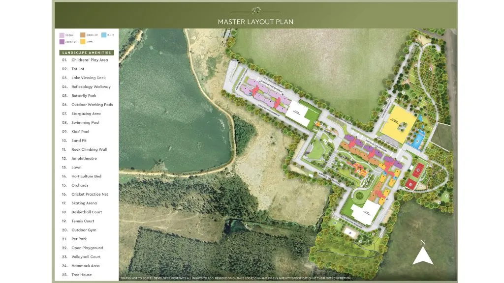 Godrej Lakeside Orchard in Sarjapur Road Mater Plan