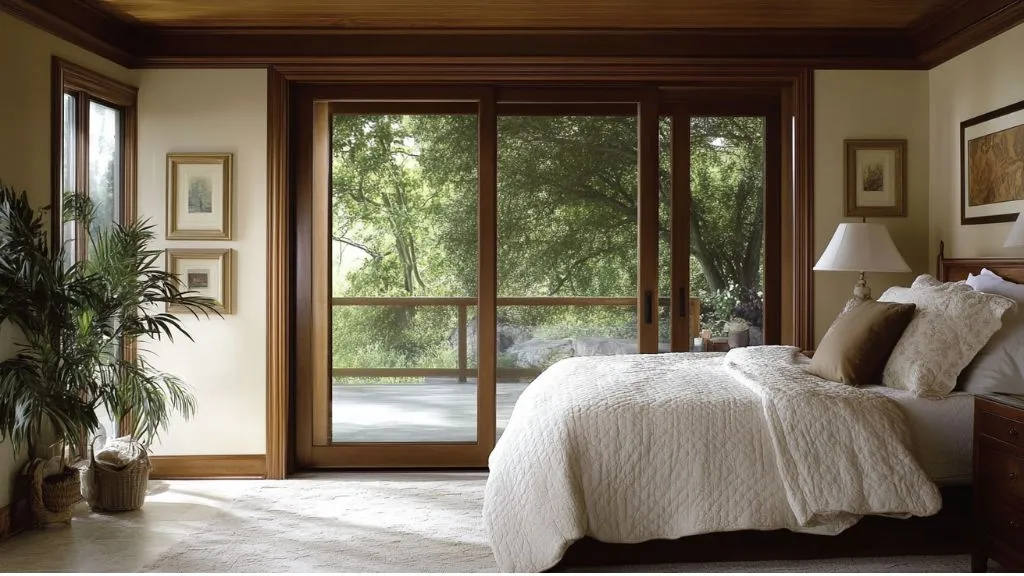 Modern Sliding Glass Bedroom Doors for Natural Light