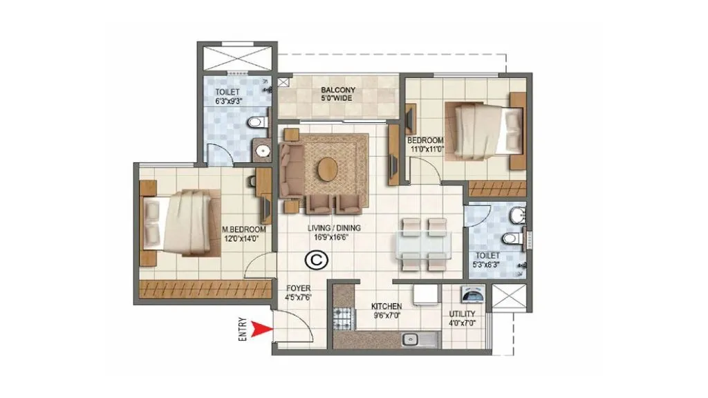 Purva Codename AI Floor Plan