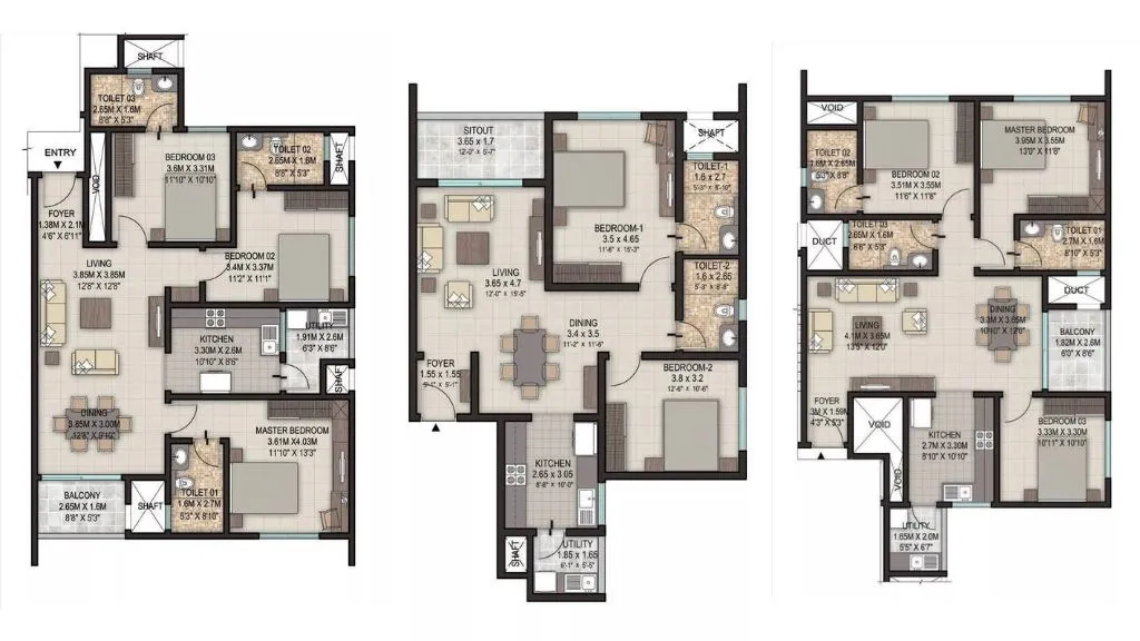 Sobha Silicon Oasis Floor Plan