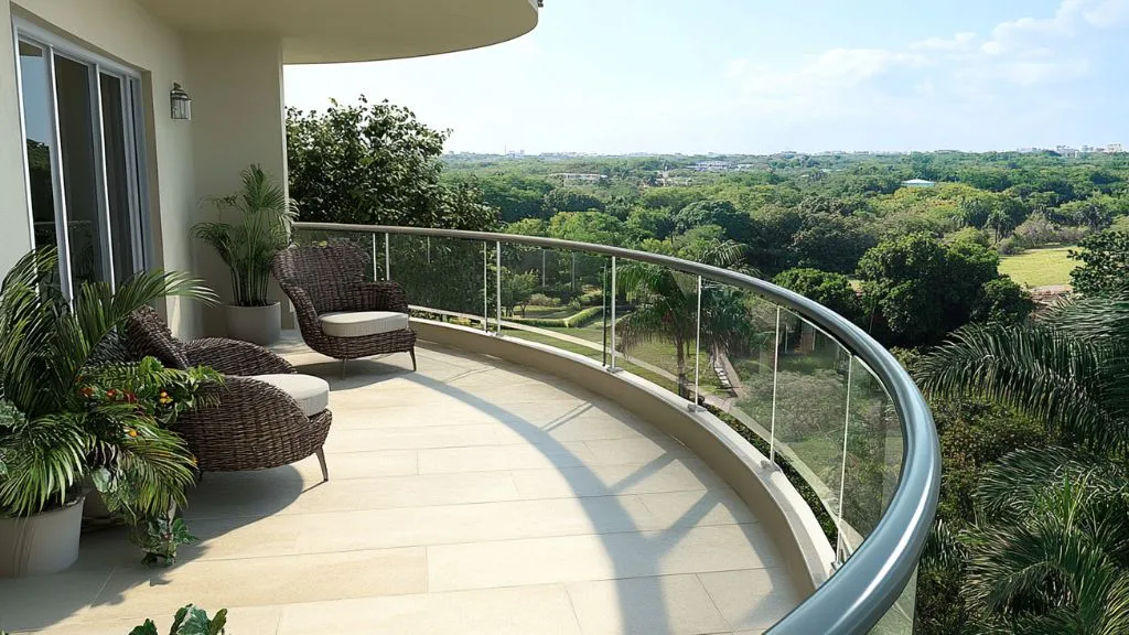 Curved Glass Railings