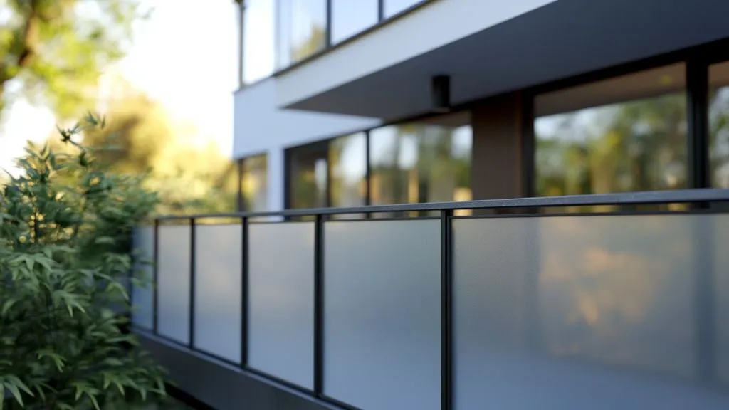 Frosted Glass Railing