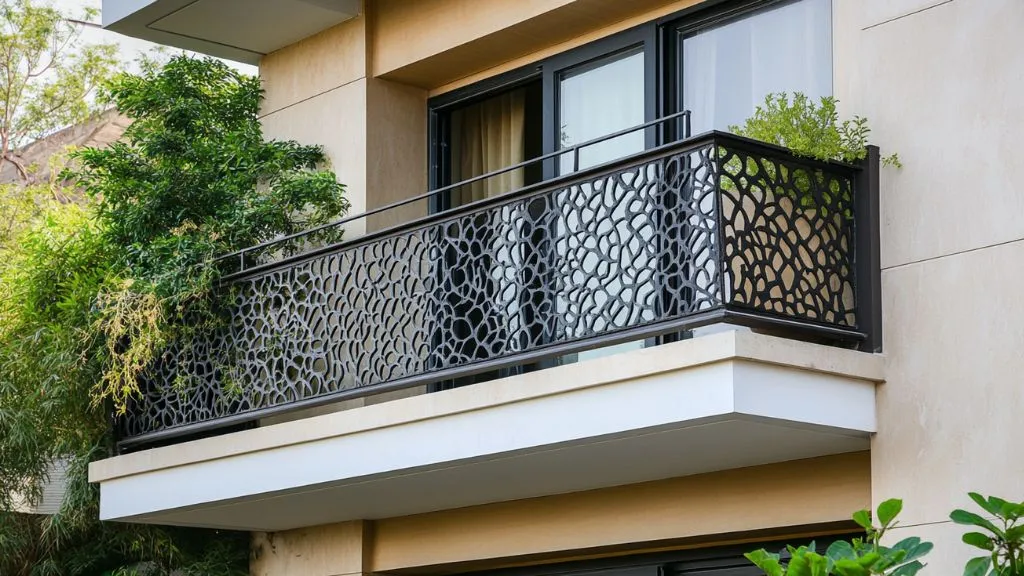 Metal Grill Parapet Wall Design - Modern Parapet Wall Design Ideas