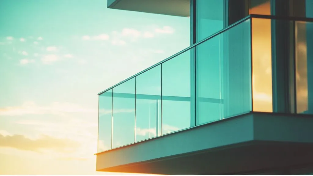 Tinted Glass Balcony Railing