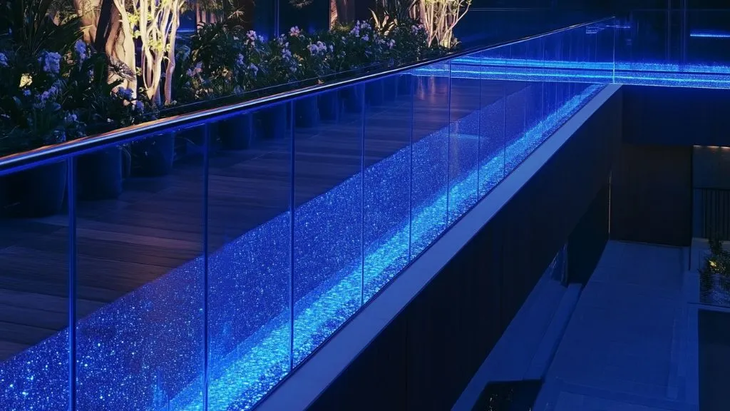 LED-Lit Glass Railings