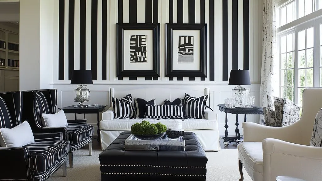 Best Wall Painting Ideas - Black and White Wall Painting Design