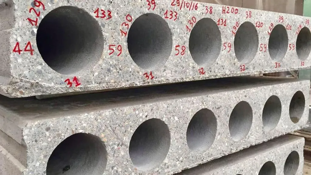 Different Types of Slabs Used in Construction - Hollow Core Slab