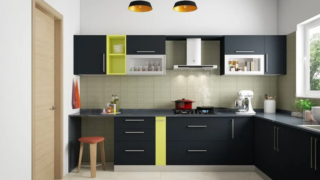 Modular L Shaped Kitchen Design Layout 