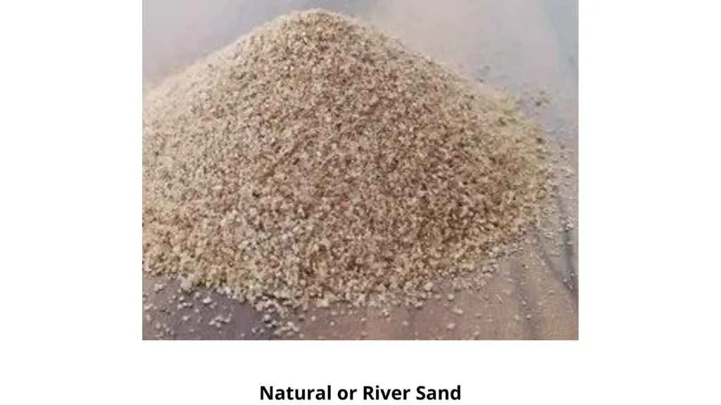 Natural or River Sand Used In Construction