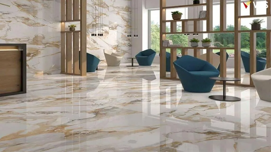 Porcelain Tiles of Modern Living Room