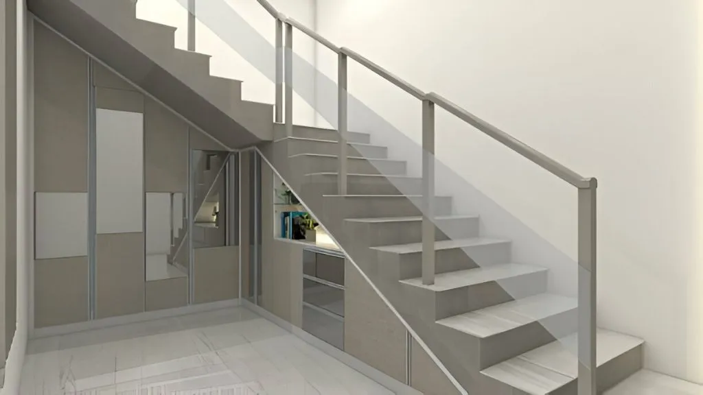 Storage-Integrated Staircase Design for Home