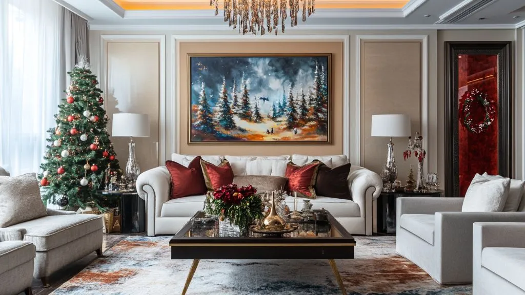 christmas home decor ideas - Living room Wall Art