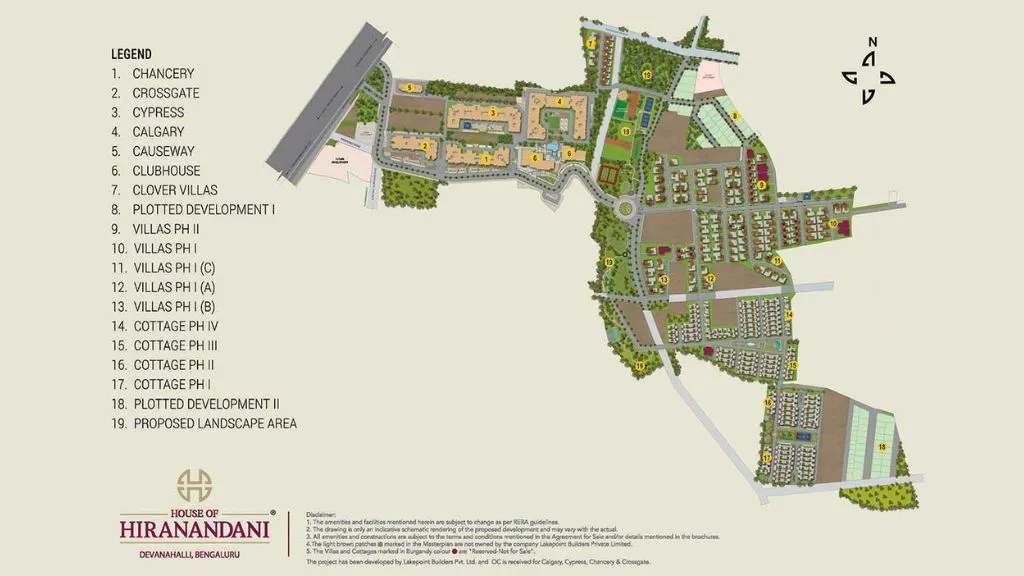 Hiranandani Villas in Devanahalli Bangalore Master Plan