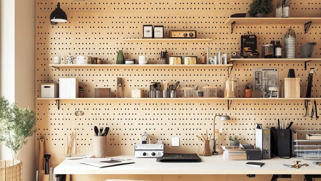 Pegboard Walls Storage Ideas