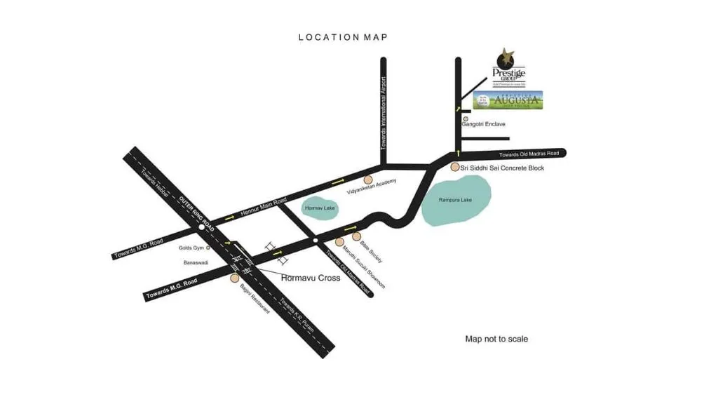 Prestige Augusta Golf Village Map Location 