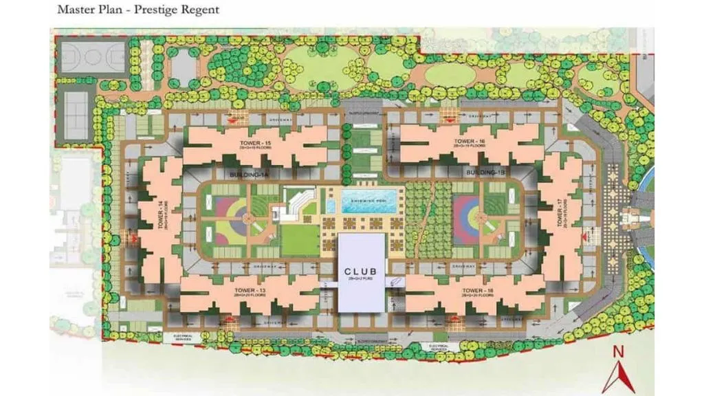 Prestige Finsbury Park In Bagalur Road Bangalore Master Plan