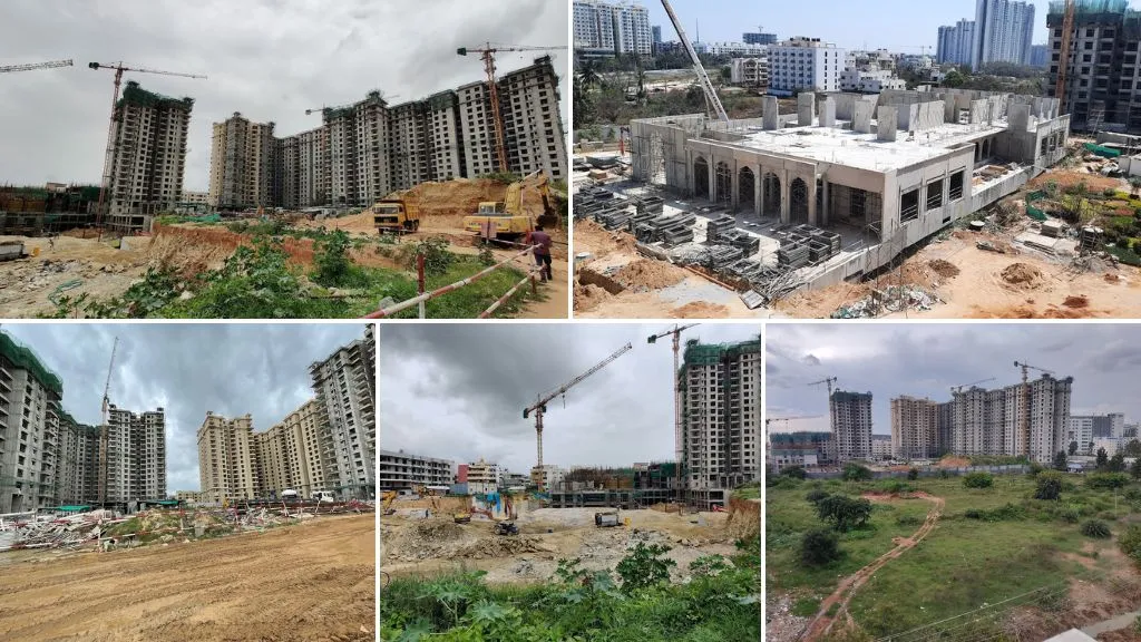 Sobha Royal Pavilion in Sarjapur Road Images from Construction Site