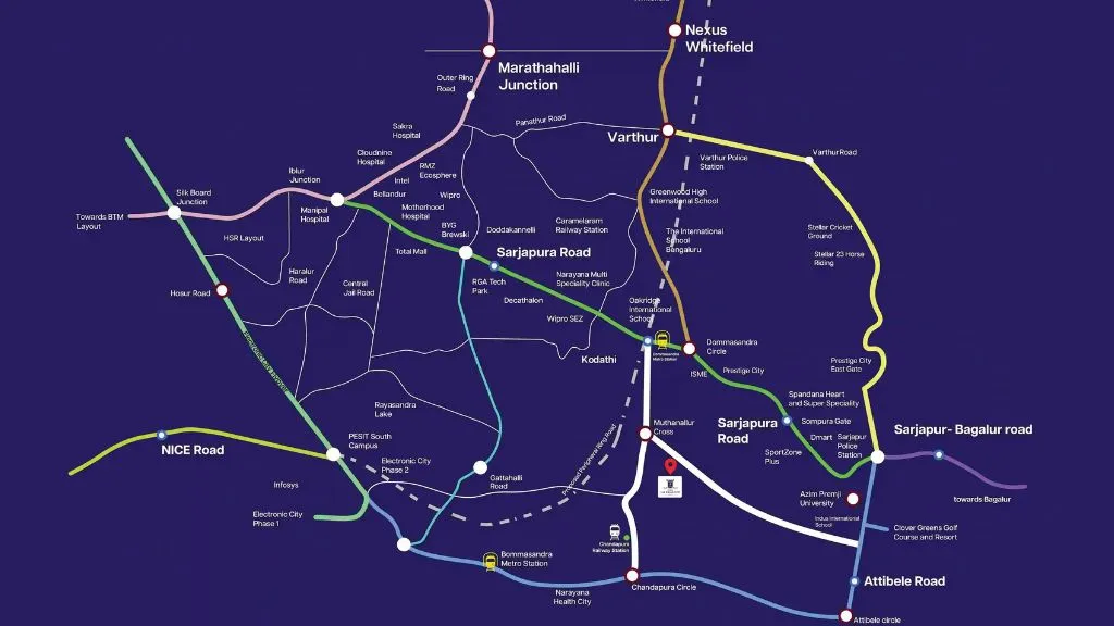 Grand La Palazzo Villas Location Map