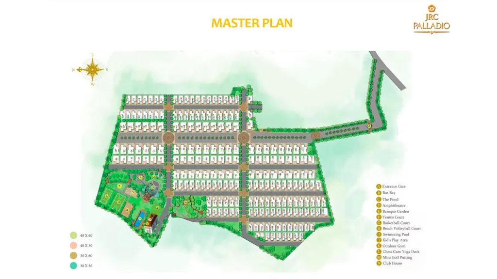 JRC Palladio Villas in Sarjapur Road Bangalore Master Plan