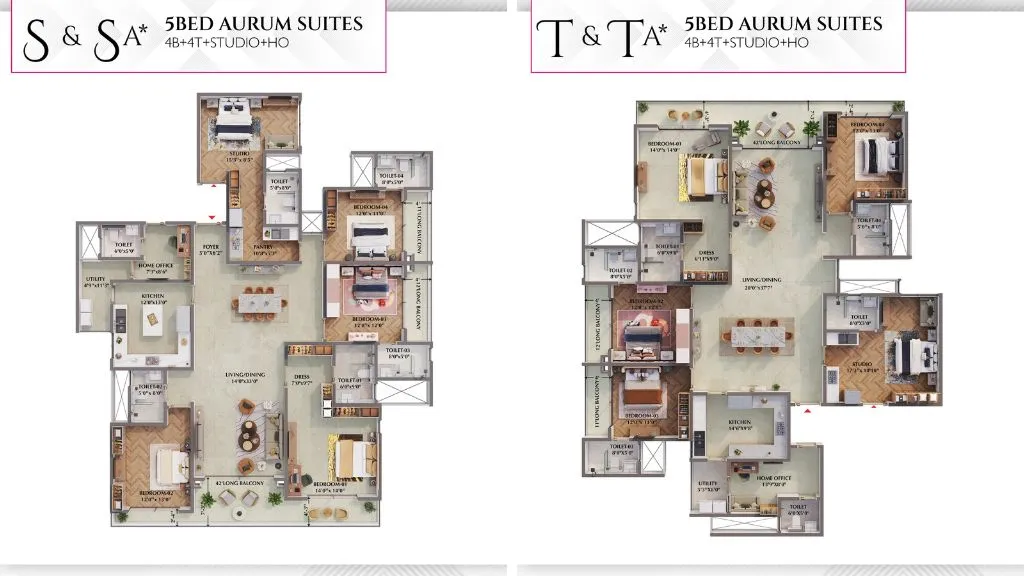 Prestige Raintree Park Bangalore Floor Plan 5BHK